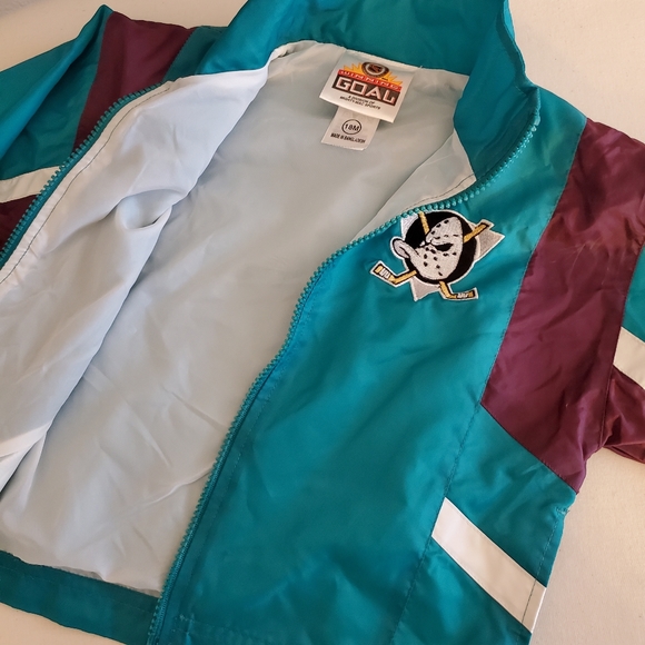 NHL Other - Throwback Mighty Ducks, Anaheim Ducks Kids Windbreaker - Authentic NHL
